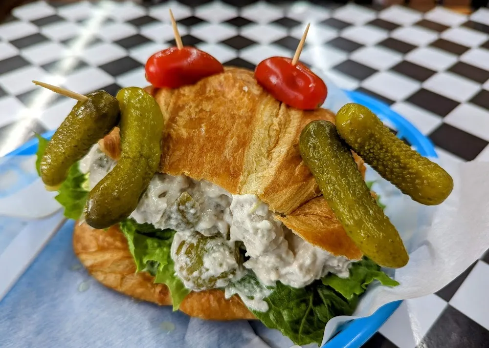 Chicken Walnut Salad Croissant